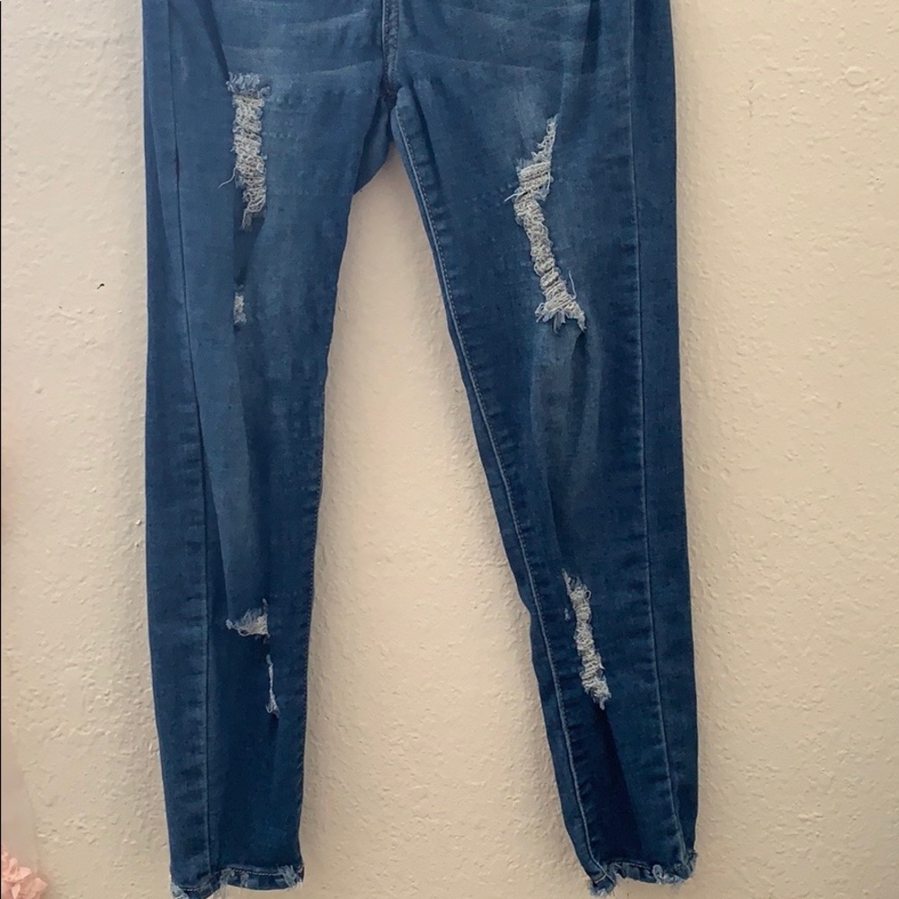 High waisted jeans